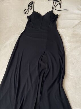 love J Black Spaghetti-Strap Maxi Dress
